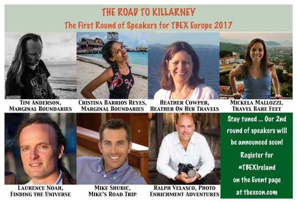 First Round of Speakers for #TBEXIreland