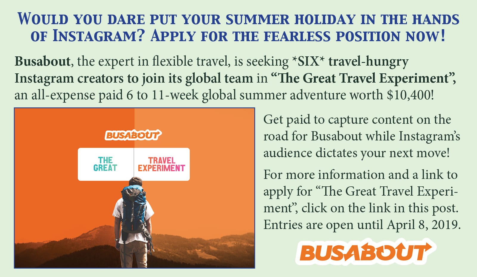 Busabout The Great Travel Experiment