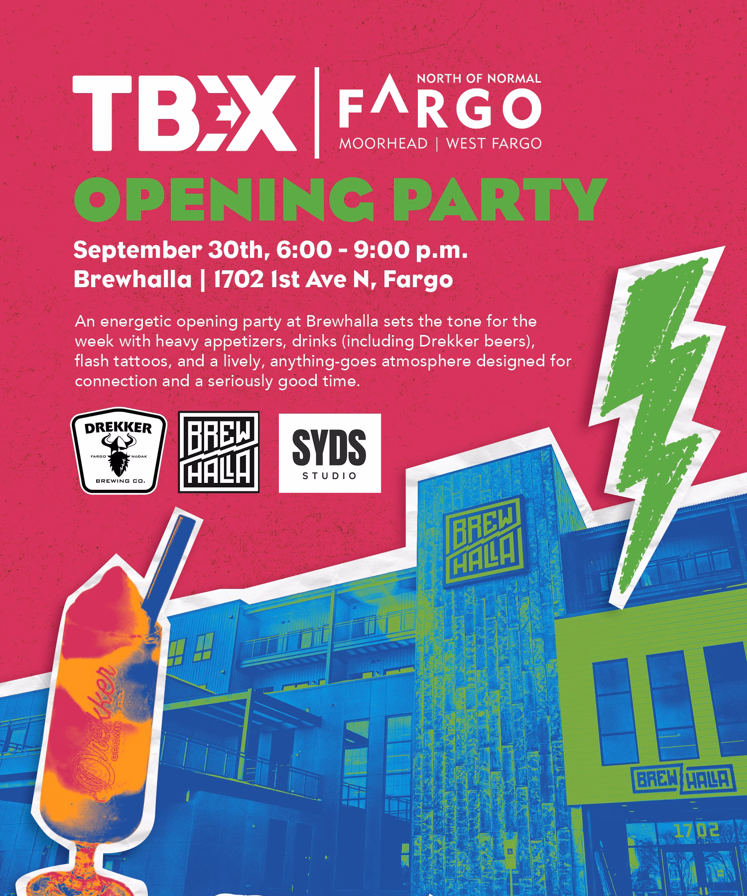 Fargo Evening Events TBEX Summit America 2026 Opening Party, Fargo Evening Events